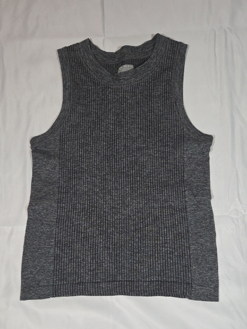 Athleta Gray Ribbed Tank Size Xs
